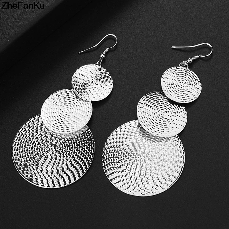 

Statement Earrings 2019 Geometric Earrings For Women Round Dangle Earrings Drop Modern Art Jewelry