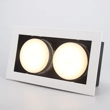 Светодиодный потолочный светильник s двойной светодиодный встраиваемый Точечный светильник GX53 2x9 Вт светодиодный встраиваемый потолочный светильник, Домашний Светильник ing для гостиной