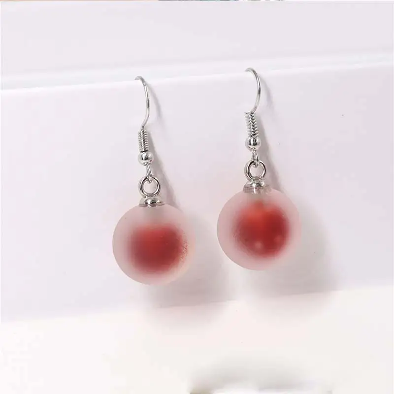 Personality Resin Milk Tea Drink Earring Girls Gifts Colors Candy Color Creative Unique Bubble Tea 45 Colors Drop Earrings 1Pair