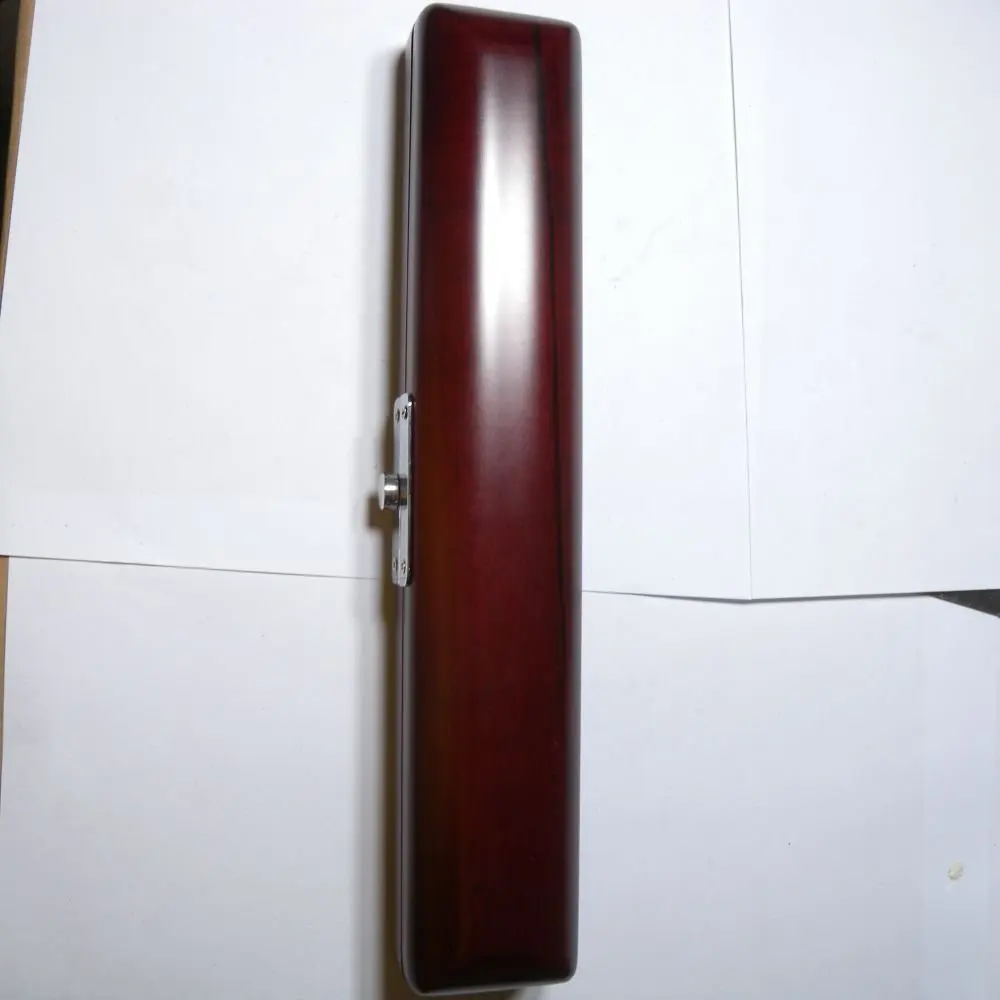 

High-grade solid wood wooden flute box Mahogany Wood C foot Flute Hard Case French Style High Quliaty 16 Hole OR B FOOT 17 HOLE