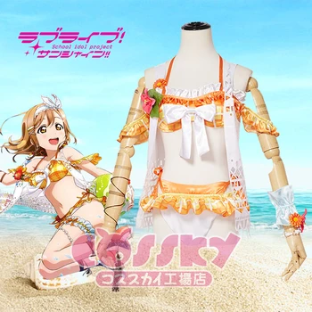 

Love Live!Sunshine!! Aqours Kunikida Hanamaru Uniforms Cosplay Costume Free Shipping + Headband