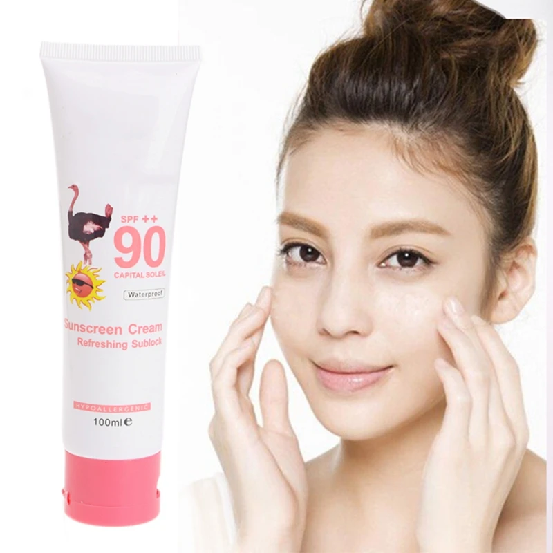 SPF 90+ Moistening Sunblock Sunscreen Cream For Dry Sensitive Skin