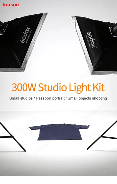Godo x 2x150W фото портрет Strobe Flash Studio светильник фон для фотосъемки с софтбоксом стенд