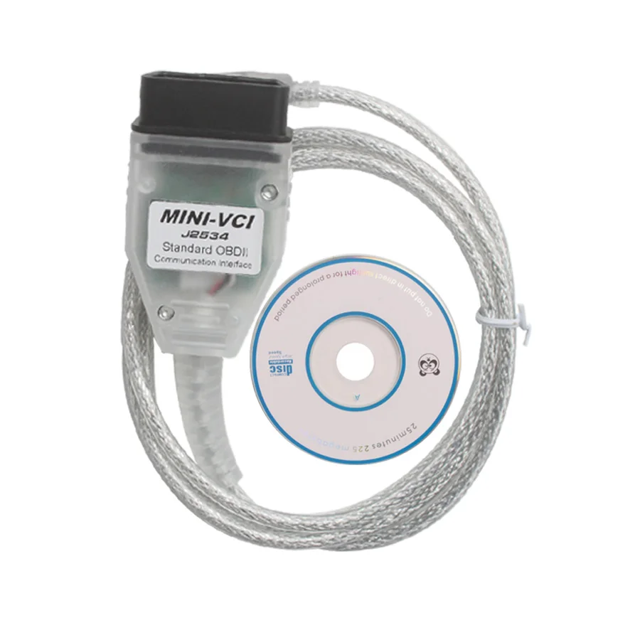 

Free Shipping! Diagnostic tool MINIVCI Interface FOR TOYOTA TIS Techstream J2534 OBD2 MINI-VCI Car Diagnostic Cable Connector
