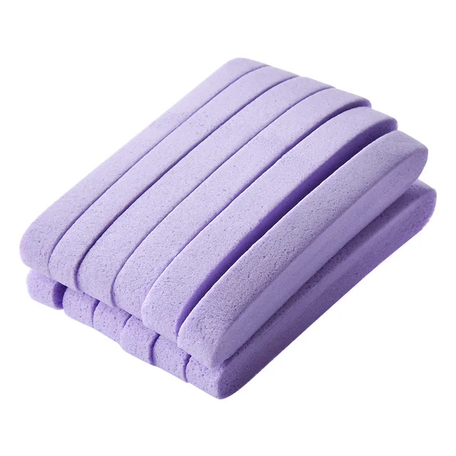 Fulljion 12 шт./пакет 3 цвета косметический сжатого буфами на рукавах для чистки губка очищения стиральная инструменты для снятия макияжа массажер для лица, уход за кожей лица, Красота - Цвет: purple
