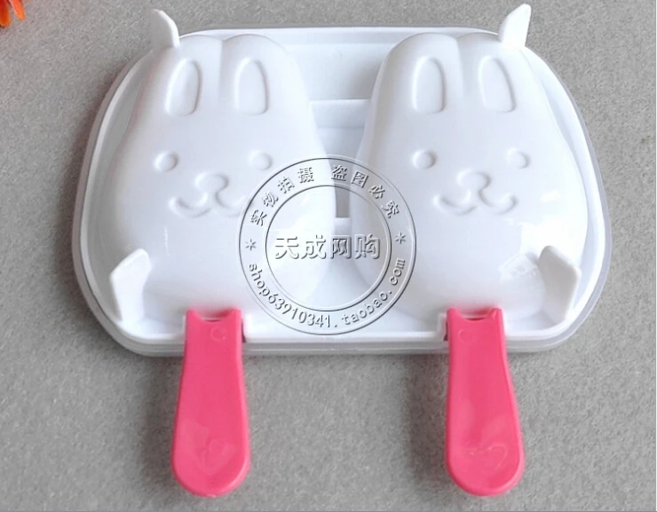 

2015 Diy Creative High Quality Little Rabbit Icecream Makers Ice Pop Molds Ice Lolly Moulds Free Shipping