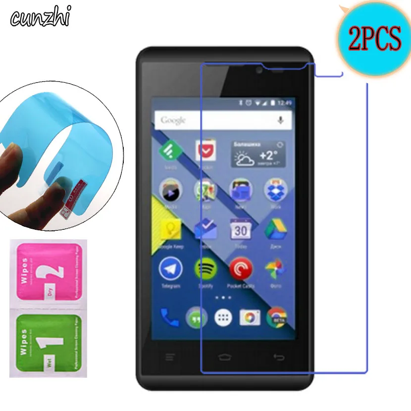 2 шт. Для Micromax D305 Ультрапрозрачная мягкая ударопрочная защитная пленка из ТПУ Bolt |
