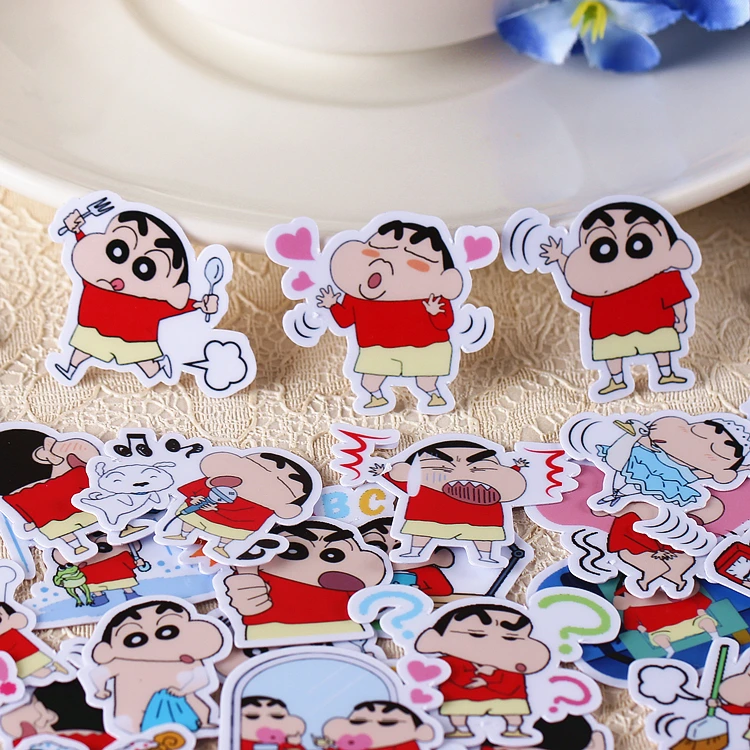 40 шт./упак. творческий каваи самодельные Crayon Shin-Chan Скрапбукинг наклейки/декоративные наклейки/DIY Craft фото альбом