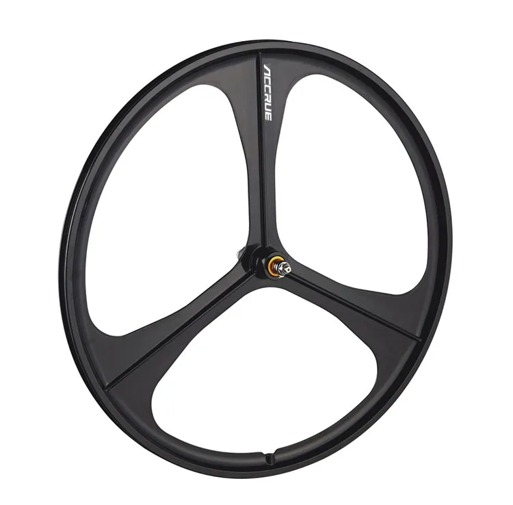 Cheap 1 Pairs 3 Spokes Wheels Magnesium Alloy Three Spokes Wheels Mountain Bicicleta 26  Mountain Bicicletas Mountain Bike26 3