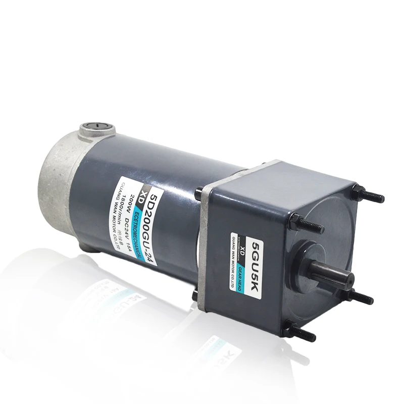 200W DC Geared Motor 12V24V Gear Low Speed Motors Micro Speed