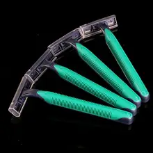 100 шт./партия, одноразовые бритвенные лезвия с зеленой ручкой, бритвенный держатель, бритвенный набор лезвий для чистки тела, поставка татуировок