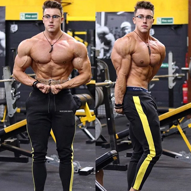 Joggers Pants Men Fitness Bodybuilding Gym Pants (10)