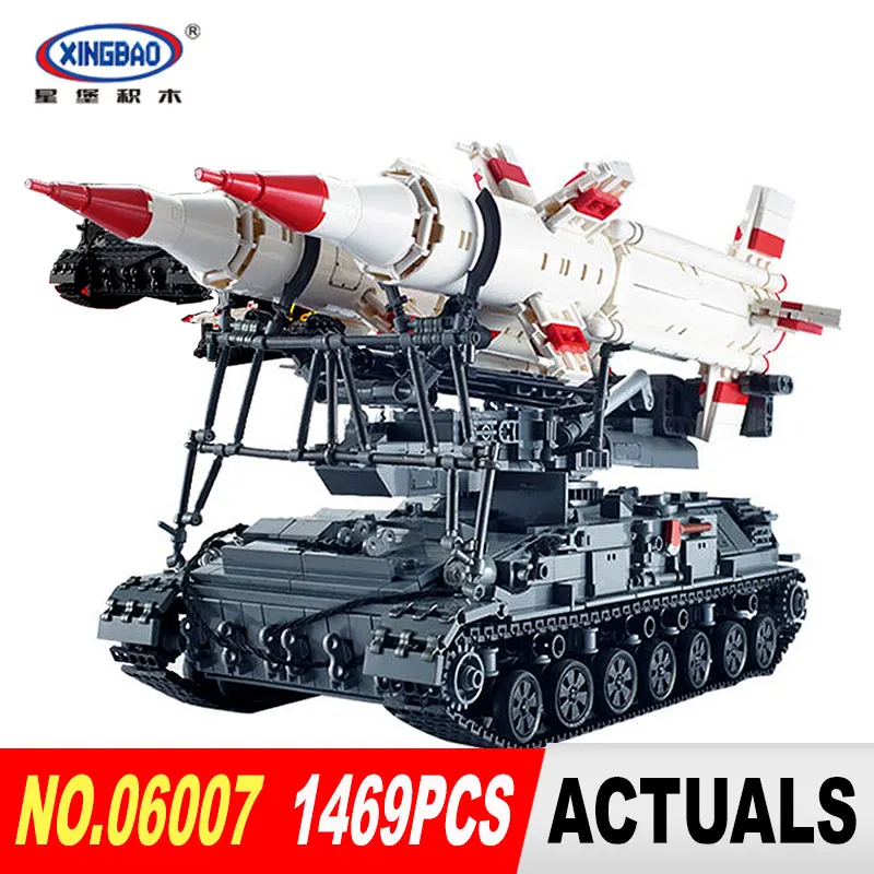 

Xingbao 06007 1469Pcs Military Series The SA-4 Ganef Set Building Blocks Bricks for Children Educational Toys Model Gifts
