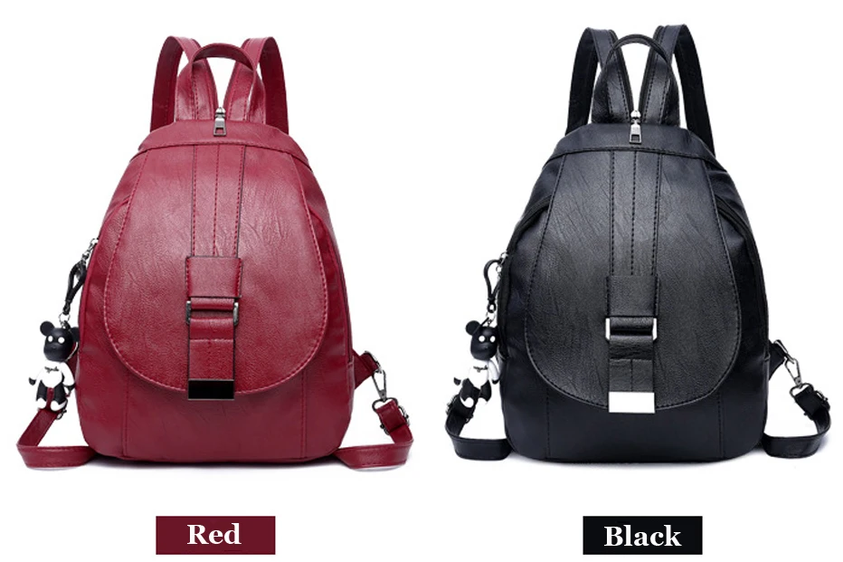Новая женская сумка для путешествий из искусственной кожи, рюкзак на плечо, школьная сумка