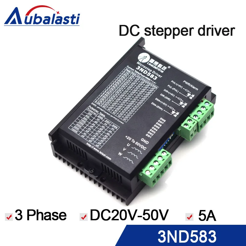 

leadshine 3phase stepper motor driver 3ND583 input voltage dc 20-50v match with 3phase stepper motor 57 86 serial