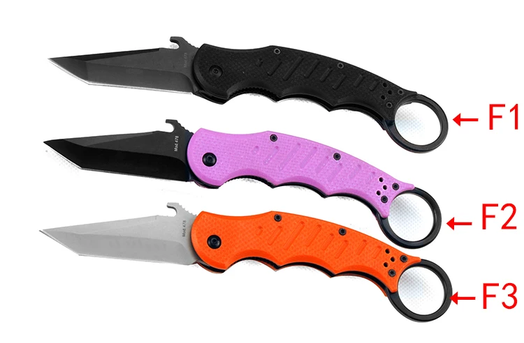2017 new G10 handle Outdoor FOX karambit knife claw hunting camping knives train survival Folding pocket