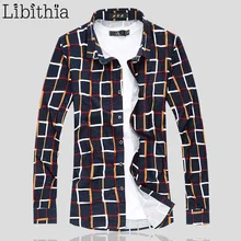 Herren 100% Mercerisierter Baumwolle Hemden Langarm Plaid Camisa Social Masculina Big Größe 5XL 6XL 7XL Beiläufige Lose Bluse J101