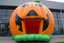 Free Shipping 0.55mm PVC inflatable castle /inflatable pumpkin bouncer