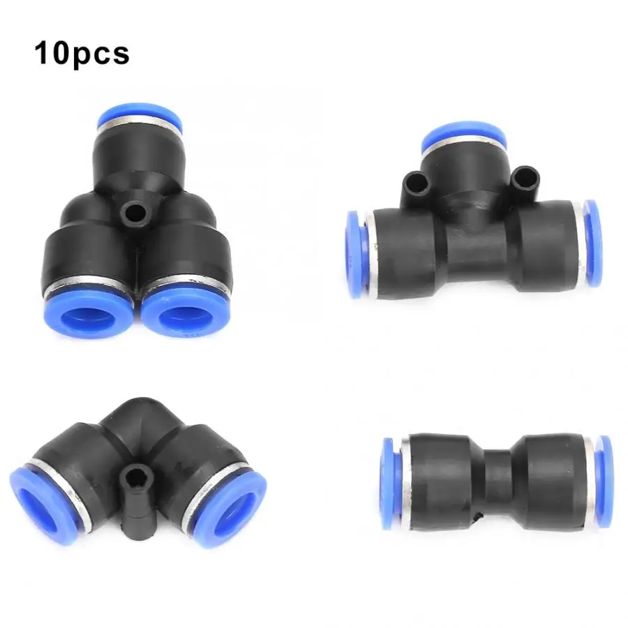 

Plastic Pneumatic Connector 40Pcs High Pressure PU10 PV10 PE10 PY10 Plastic Pneumatic Connector Air Quick Fittings