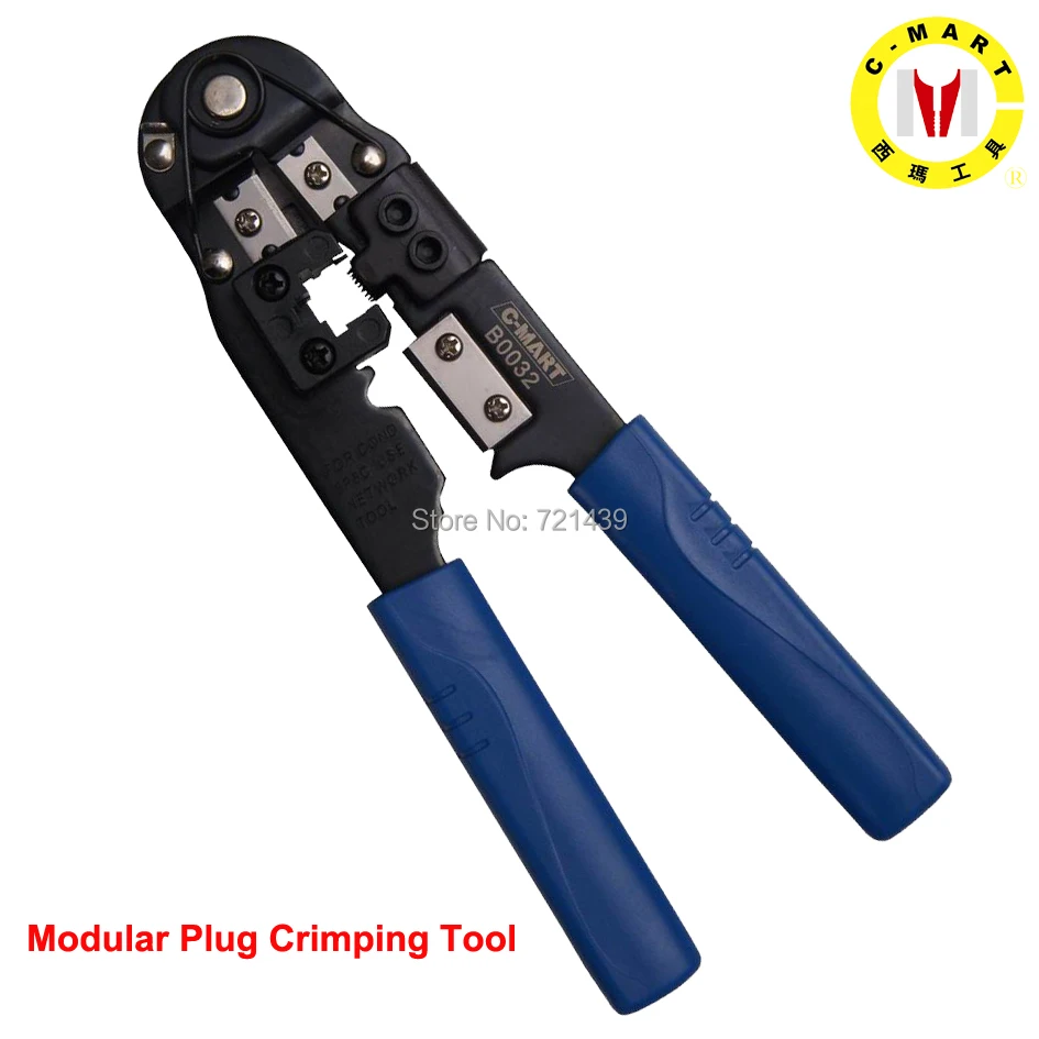 

Mudulor Plug Crimping Tools 8P Ethernet Internet Cable Crimpper Plier Network Cord Repair Tool Kit wire Cutter Press-plier