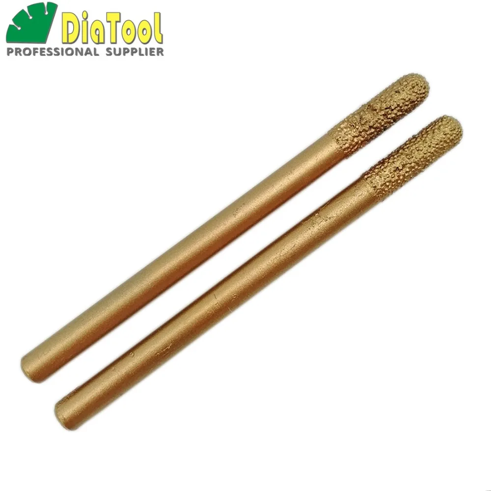 2pcs 6/20mmX90mm Cylinder ball-end CNC STONE Engraving Bits /CNC Tool, stone carving tools, Diamond burrs, End Mill