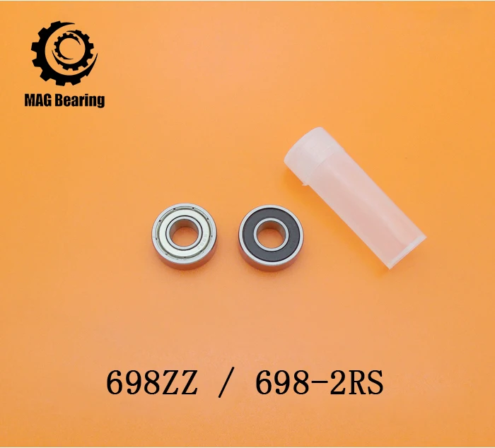 10PCS 8x19x6 mm 698ZZ Bearing Miniature 698Z Ball Bearings 698 ZZ EMQ ...