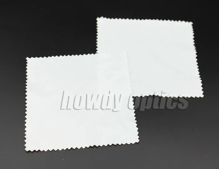 175gsm 화이트 10x10cm 선글라스 렌즈 폰 MP4 MP5 소형 극세사 클리닝 천 Neddle 2