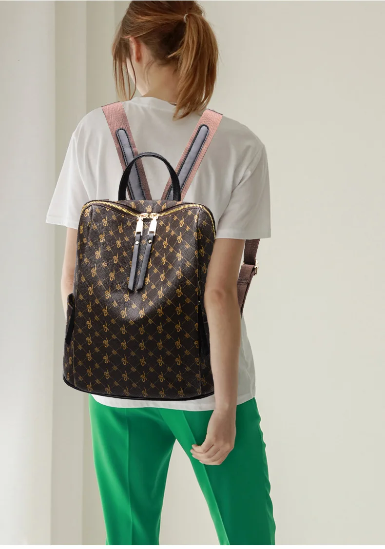 Модный женский рюкзак из искусственной кожи, Ретро стиль, женские школьные сумки для девочек-подростков, рюкзак для путешествий, рюкзак на плечо с буквенным принтом