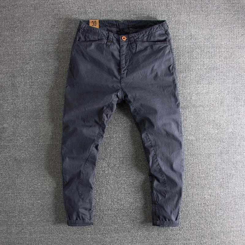 

Summer casual trousers, men's nine-minute slim trousers, men's Korean version of the trend of 100 sets of elasticity pants