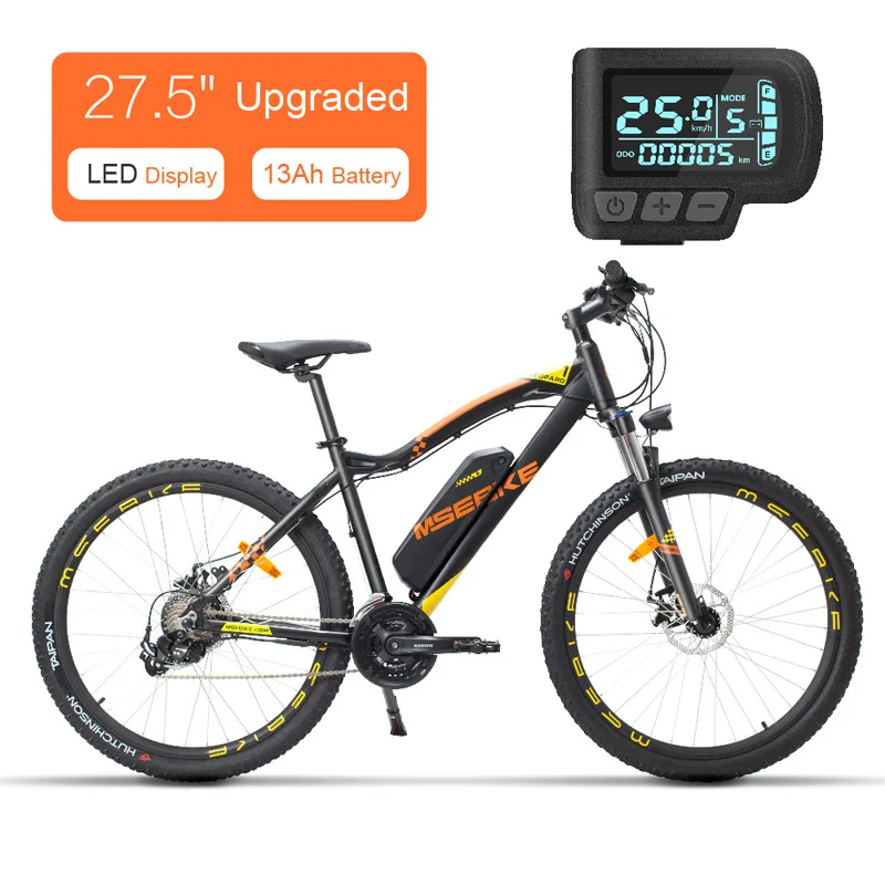 MZZK 21 скоростной Электрический горный велосипед 27," /26" Ebike 250 Вт 48 В 7.8Ah/13Ah литий-ионный аккумулятор передние и задние дисковые тормоза - Цвет: 27.5 13A UP