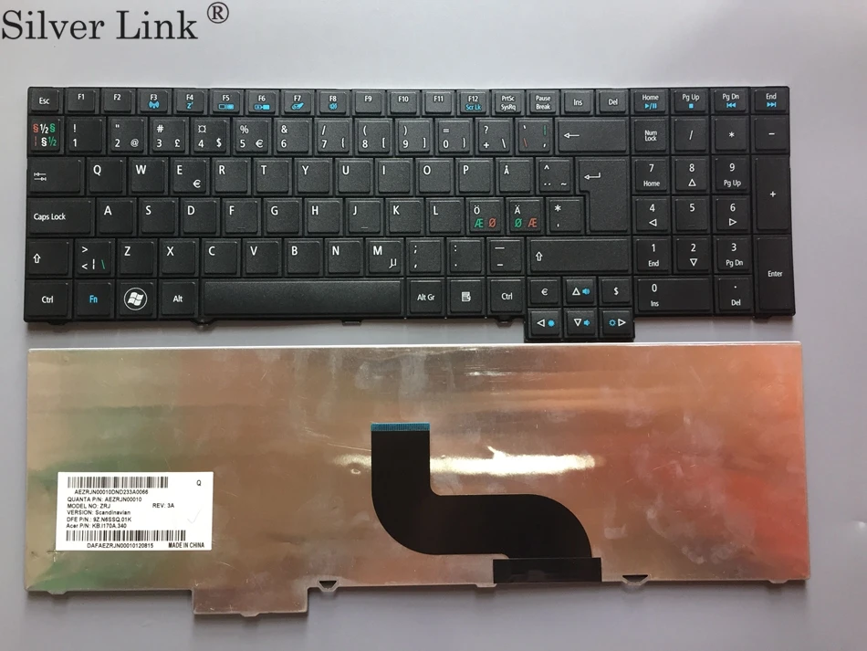 ND Скандинавская клавиатура для Acer TravelMate 5760 TM5760 5760G 5760Z 5760ZG TM6595 6595 6595tg 6596G 6595T 6595TG