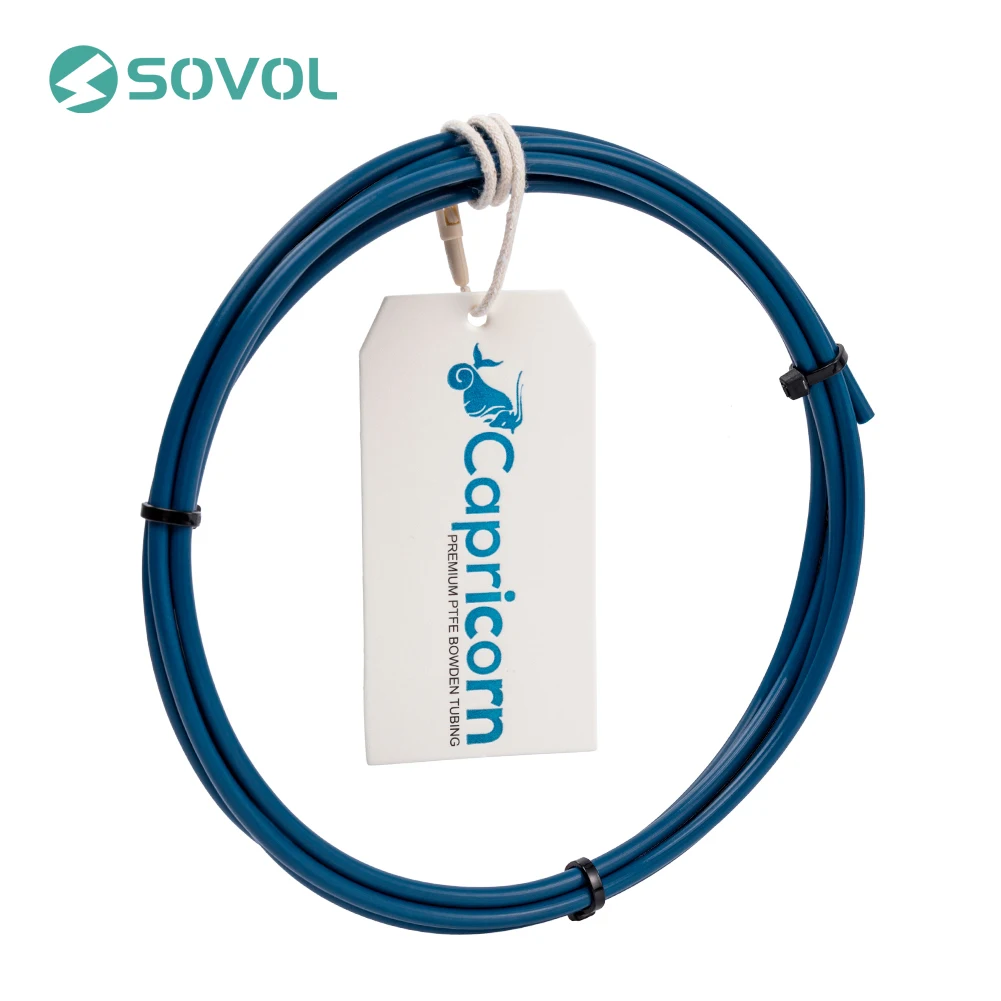 Sovol Capricorn Original Bowden PTFE Tubing Blue 1m for 1.75mm Filament Sovol Premium New PTFE Tube 3D Printer Parts head of print