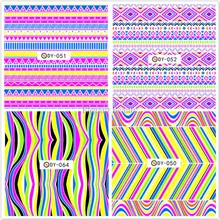 Тенденция цвет новые стили ногтей красоты обертывания наклейки на ногти переноса воды принт ногтей патчи 1000 шт./лот