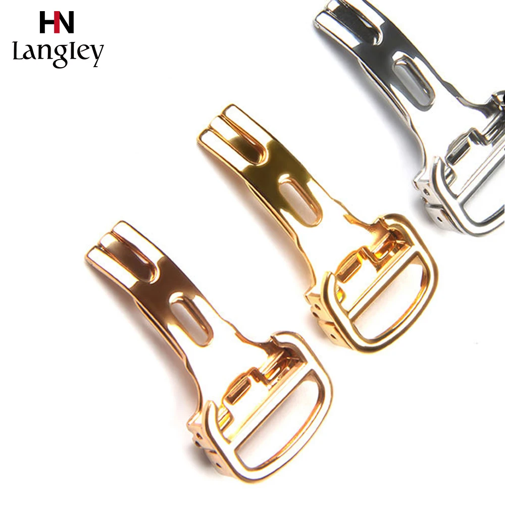 

Watch Single Side Folding Buckle For Watchbands Watches Accessories High Quality Stainless Steel Buckle Wholesale