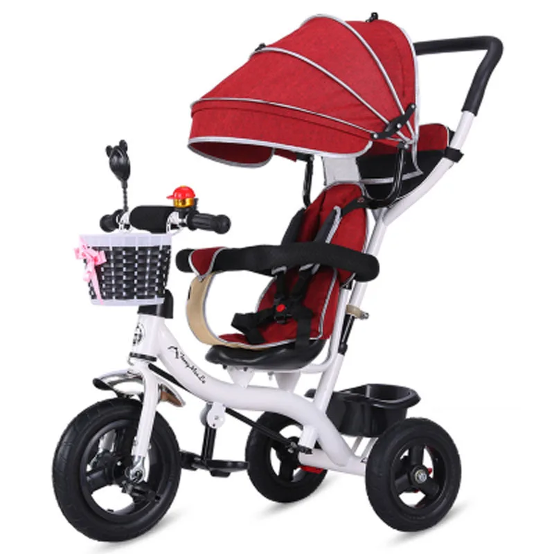 

Portable Toddle Child Tricycle Bike Baby Trolley Umbrella Stroller Pushchair Pram Buggy Three Wheels Bicycle Trike Brand Quality