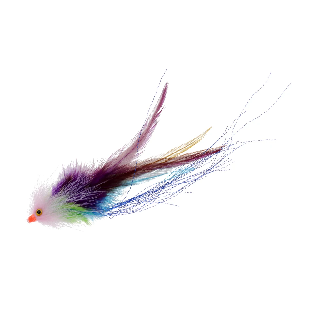 Fly Fishing Saltwater Flie Streamer Steelhead Salmon Striper Pike Trout Simulation Flies Lure for Freshwater Lake River