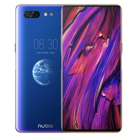 Новый zte Nubia X мобильный телефон 8 ГБ/128 ГБ Snapdragon 845 Octa Core 6,26 + 5,1 ''двойной Экран 16 + 24 Мп Камера 3800 мА/ч, два, определение отпечатка пальца