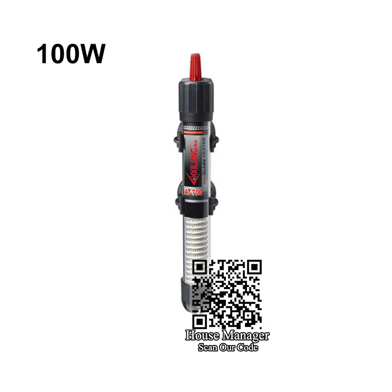 25~ 300 Вт аквариумный стеклянный нагреватель нагревательный стержень погружной бластостойкий настраиваемый регулятор температуры для аквариума для нагрева воды - Цвет: 100W 22.5cm