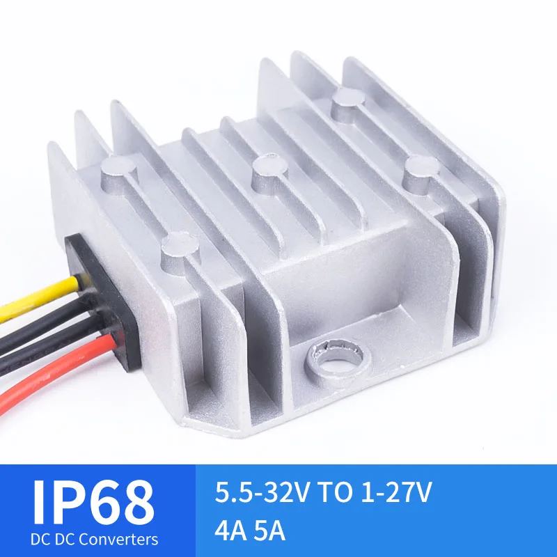 

Mini 5.5-32V TO 1-27V 4A 5A DC Step-Down Converter Stepped DC Waterproof Converter Golf Cart Reducer High Quality RCNUN CE RoHS