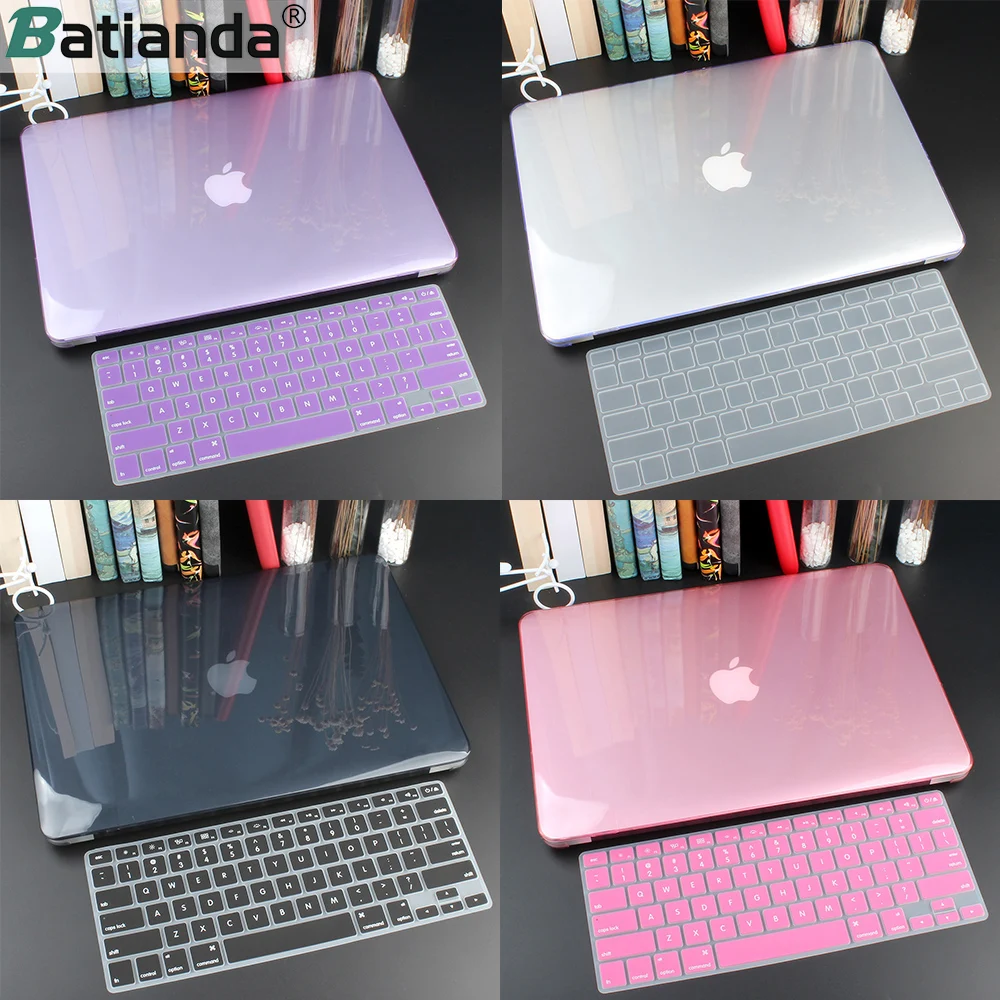 Прозрачный жесткий чехол для Macbook Air 13 Retina Pro 15 16 2020 A2289 A2159 с бесплатной крышкой