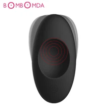 Male Masturbator Scrotum Stretcher Vibrator 12 Freuency Men’s Balls Massager Silicone Testis Vibrator Scrotum Ring Sex Products