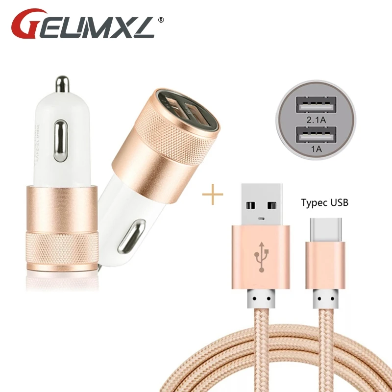 Type C USB 3 1 зарядный кабель для передачи данных и двойное Автомобильное зарядное