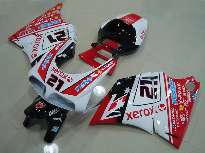 ABS Fairing kit for Injection 748 916 996 998 03 04 05 2003 2004 2005 Red white Fairings Set DC02 | Автомобили и мотоциклы