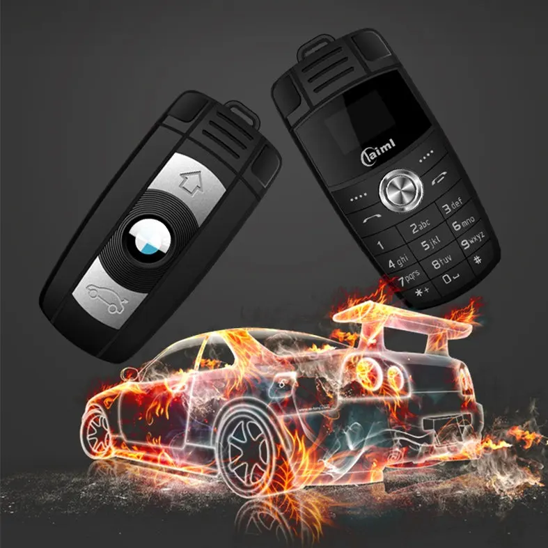  Mini X6 Car Key Model Design Cell Phone Magic Voice Changer Dual Sim Russian language keyboard Tiny