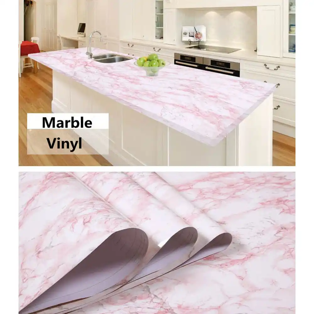 1 22x0 5 M 48 X 20 Granito Rosa Guardare Effetto Marmo Carta Di Contatto Pellicola Del Vinile Auto Adesivo Peel Bastone Contatore Aliexpress