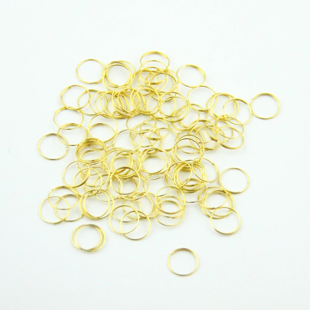 

10000pcs/lot 12mm Golden Crystal Chandelier Connector Of Metal Rings Lamp Parts Connector Metal connectors