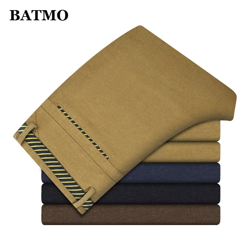 BATMO, Новое поступление, высокое качество, повседневные обтягивающие брюки для мужчин, mne's slim, мужские узкие брюки, большие размеры 28-40, 8801