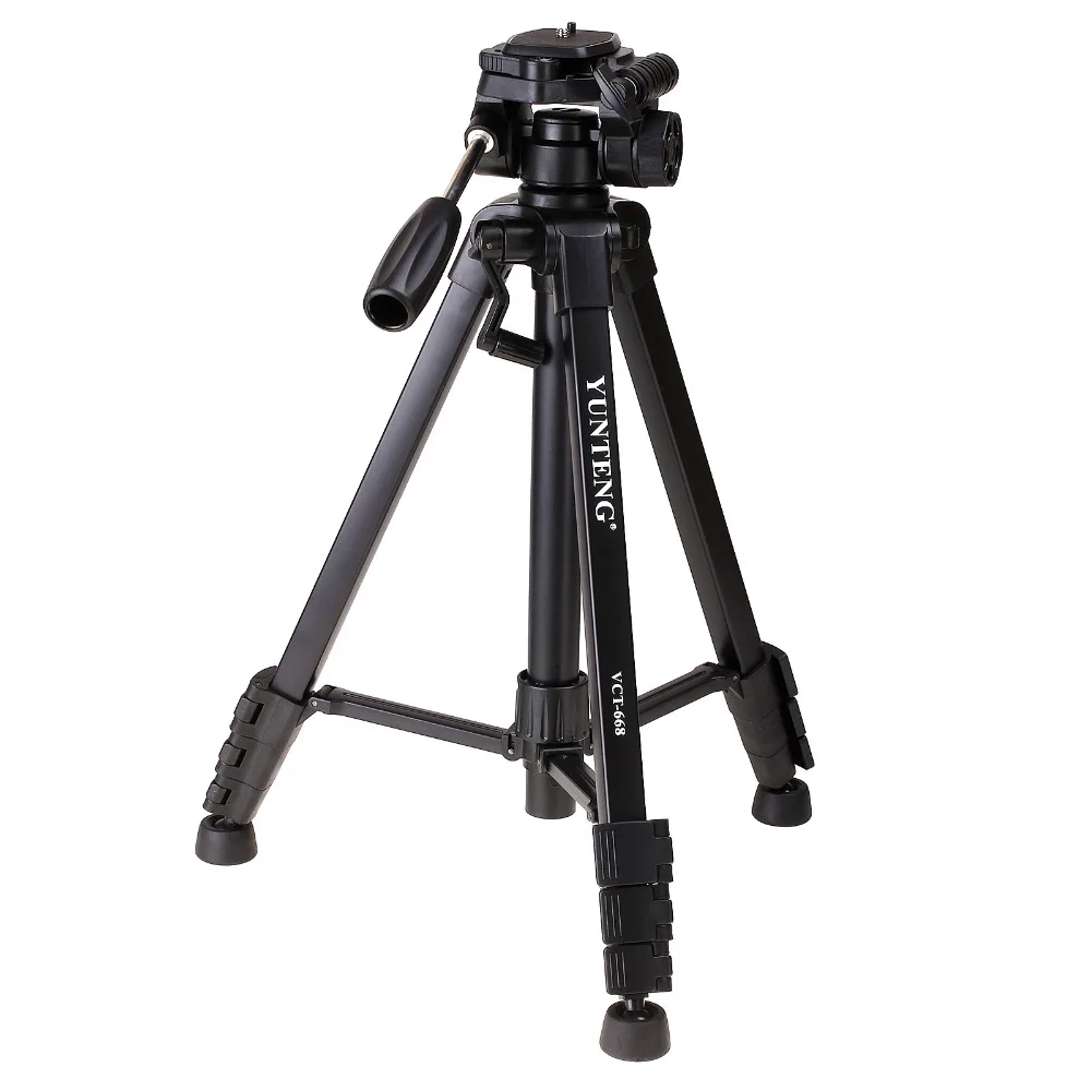 YUNTENG VCT-668 Pro Tripod with Damping Head Fluid Pan for SLR/DSLR Canon Nikon +Carrying Bag | Электроника