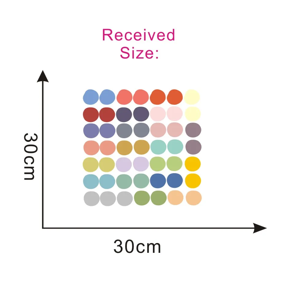 Высокое качество красочный горошек стены Стикеры для детской украшения розового и черного цветов с узором в наклейки "точки" Детские Спальня домашний декор - Цвет: CCS4005C