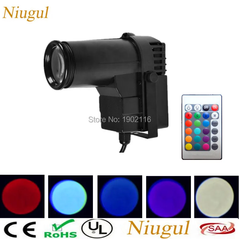 

IR Remote Control RGB 10W PinSpot Light Tight Beam LED DJ Mirror Ball Light Perfect For KTV Bar Club Party Effect Lighting Show